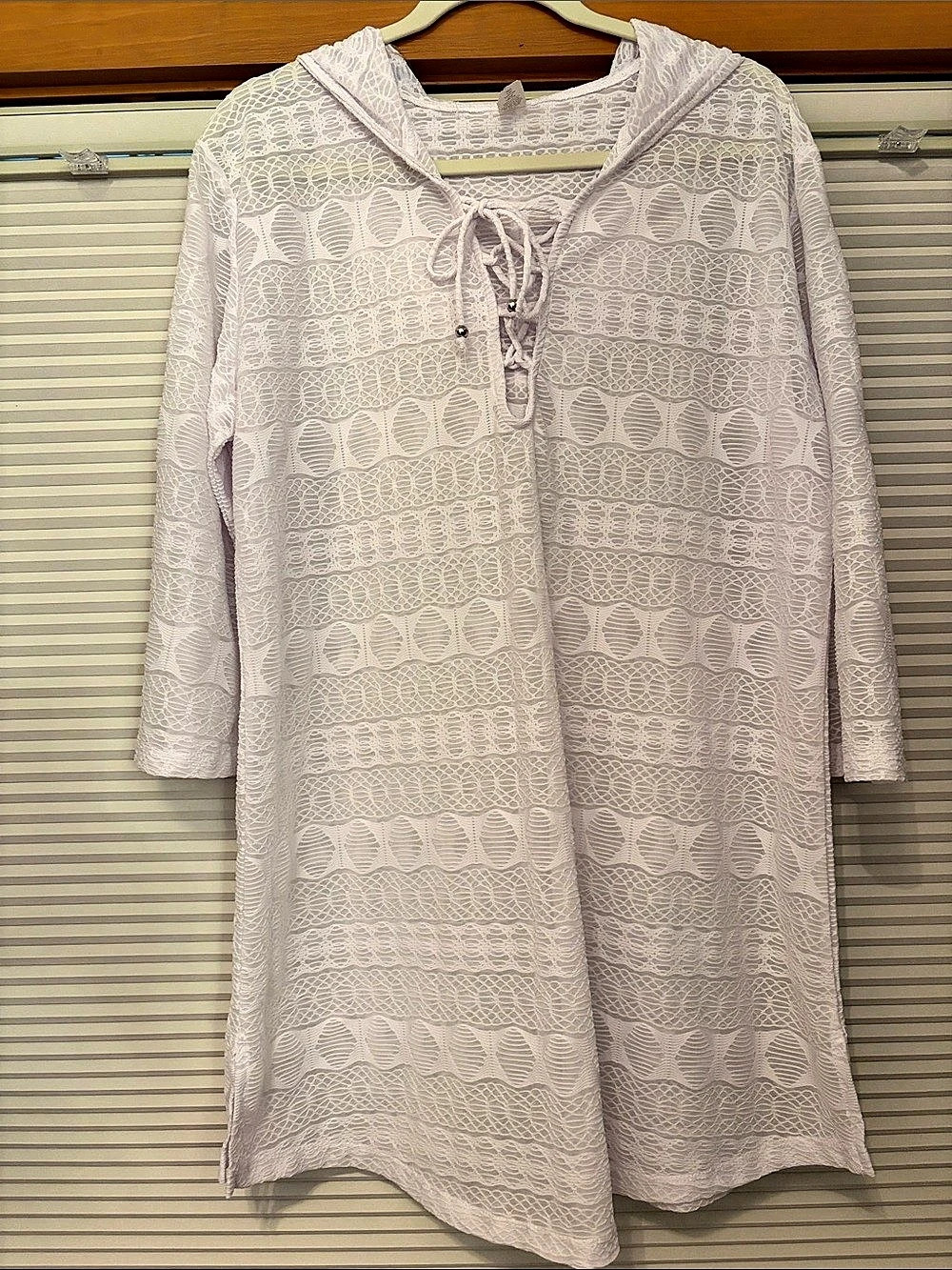 Apt. 9 white Hooded Mini Dress XL